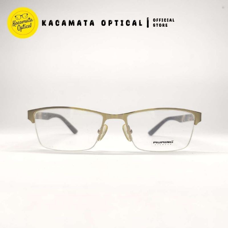 KACAMATA OPTICAL - Frame KMO14 Half Frame Gold Besi Plastik