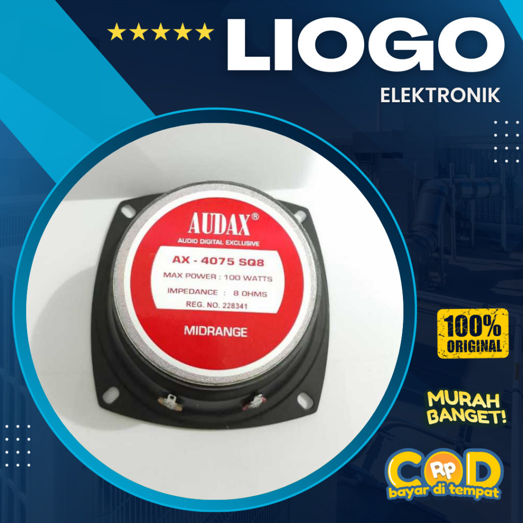 SPEAKER AUDAX AX 4075 Midrange 4 Inch Speaker Pasif  Inch" AX-4075 SQ8 Mid Range