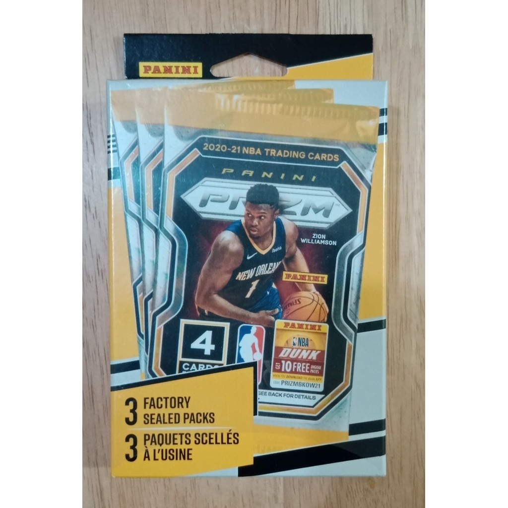 Kartu Basket Panini Prizm 2020-21 : 3 Pack Hanger Box. 3 pack per box