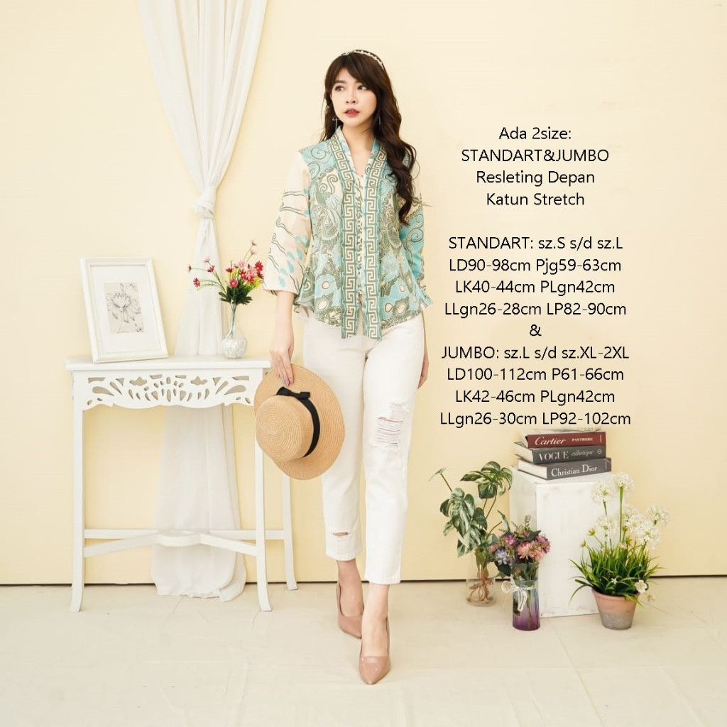 [SPECIAL EDITION] BIG SELLER Atasan Blouse Batik Modern Wanita Kultur Tenun Bhatara Lengan Panjang