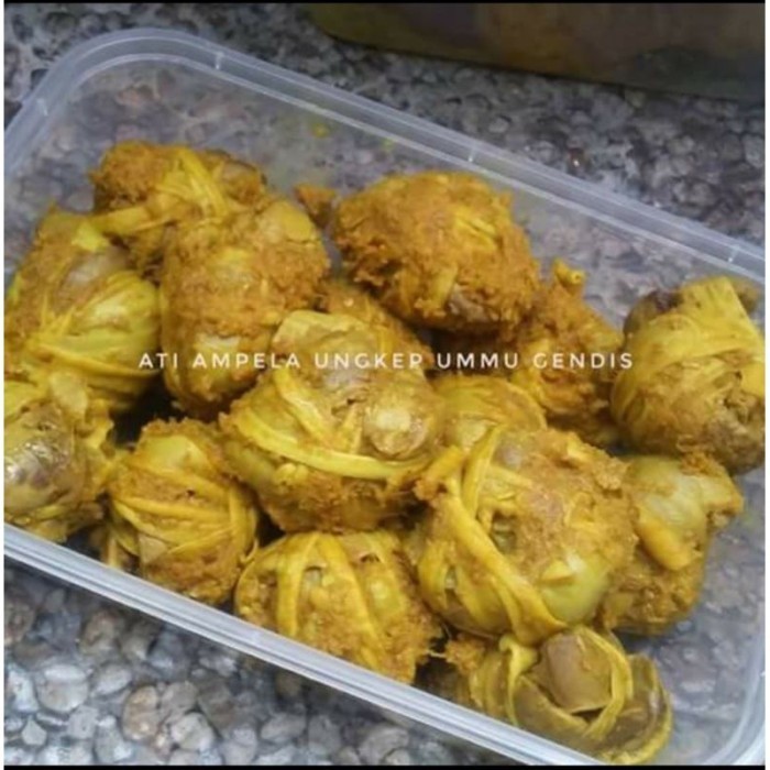 

Uinn - Ati Ampela Ungkep Bumbu Kuning, Ati Ampela Ayam Ungkep,Frozen Food