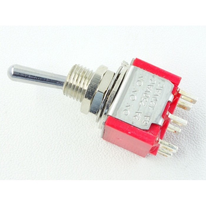 NEW DPDT Mini Toggle Switch On-On-On