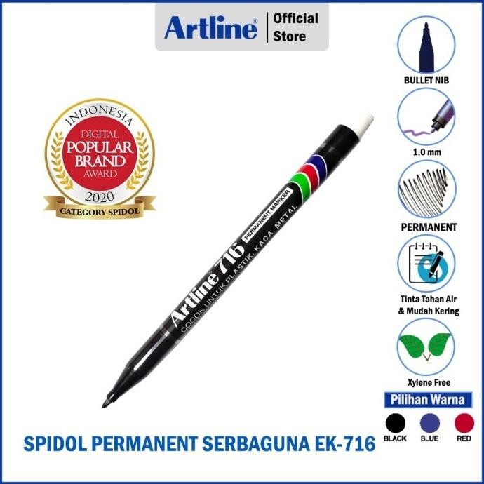 

Spidol ARTLINE Permanent Marker KECIL EK-716 ilmi__77