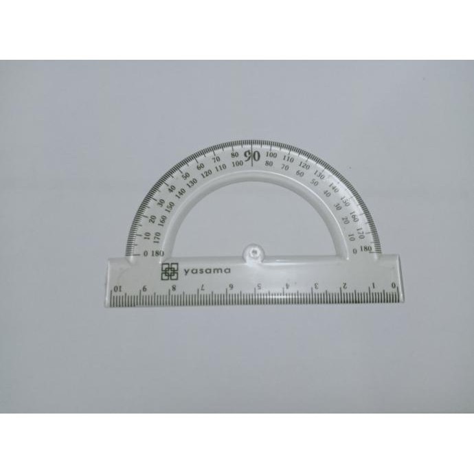

OBRAL Penggaris Busur Lubang YASAMA 180 derajat 10 cm ilmi__77