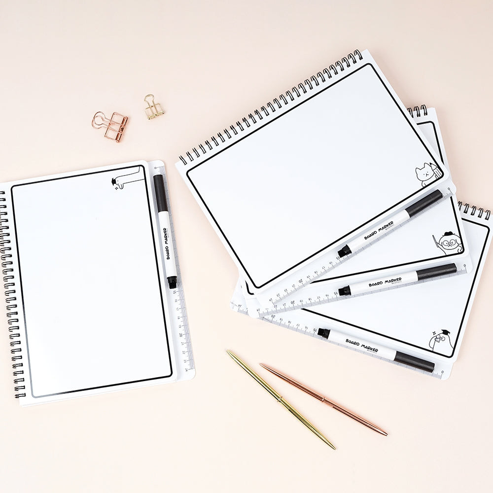 

POPO FANCY Board Pen Notebook, 3 in 1 notebook unik dan lucu impor korea