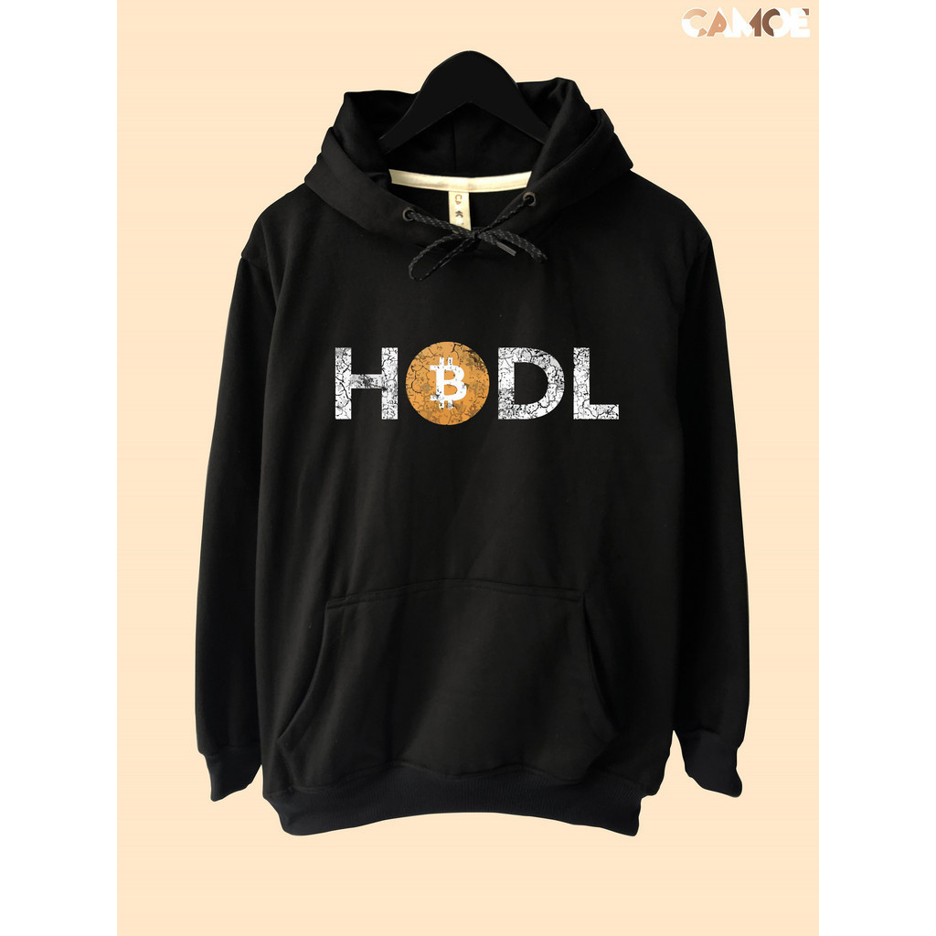 Jaket Hoodie Crypto Bitcoin HODL