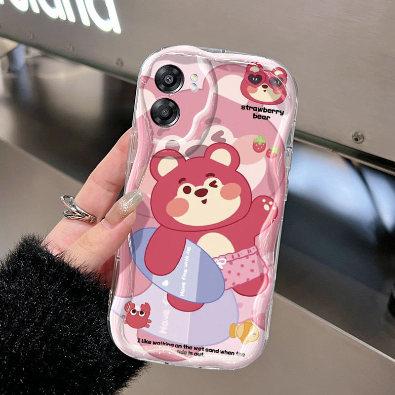 Casing Hp OPPO A57 2022 A77 2022 A57s A57e A77s Case Casing lunak Anti Drop HP silikon beruang Softc