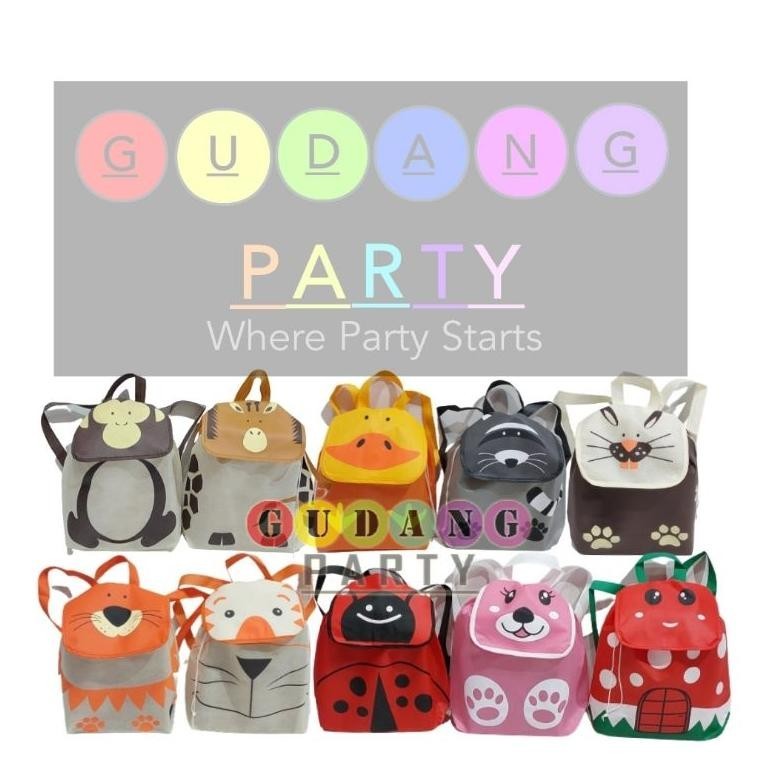 

Bonus Cashback" Spunbond Ransel Animal Tutup/Goody Bag Ransel Animal Tutup/Goody Bag Ultah/Tas Ultah/Tas Souvenir/Tas Bingkisan ||