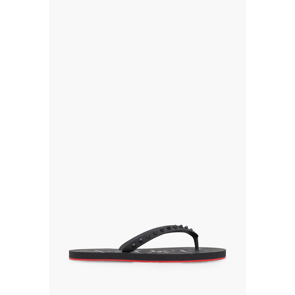 CHRISTIAN LOUBOUTIN Men Adolescenza Low Top Sneakers in Black Recycled Bio Based