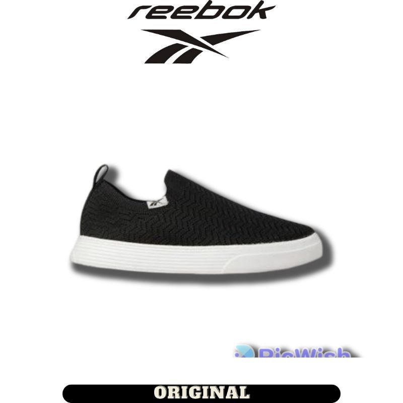 Sepatu Reebok Onlux Slip On Black Women's ( 100033654 ) Original