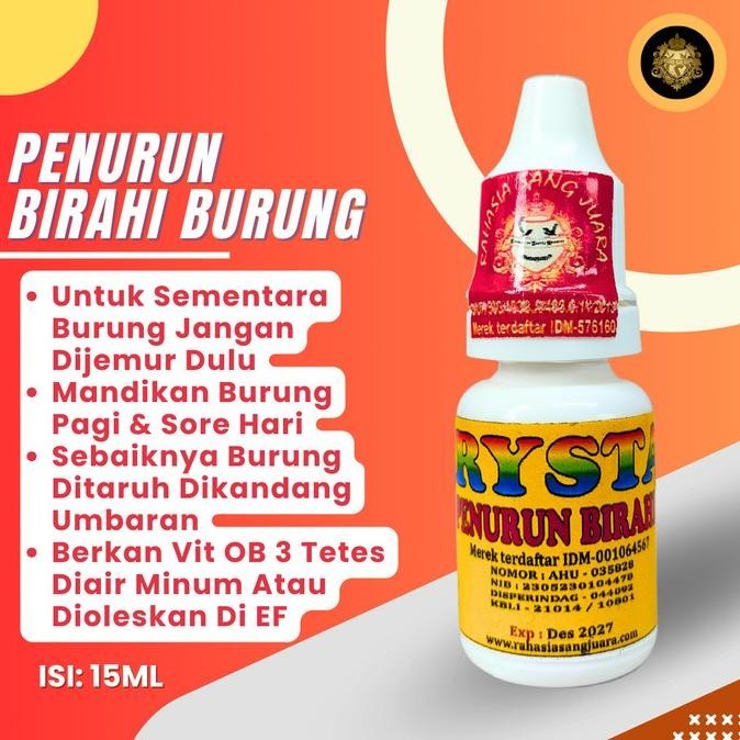 Model Baru OBAT PENURUN OVER BIRAHI BURUNG MURAI LOVEBIRD PLECI KACER CUCAK IJO 