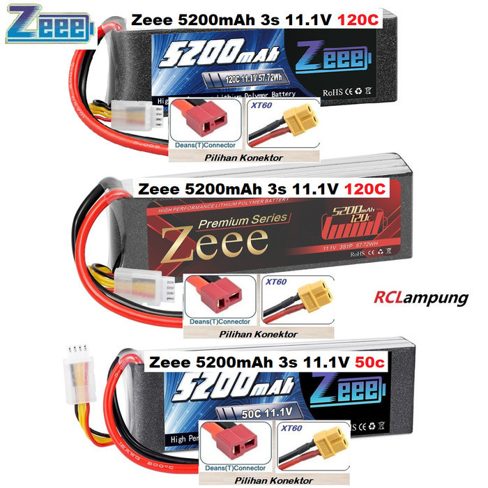 Zeee 5200mah 3s 11.1v 50c Lipo Battery