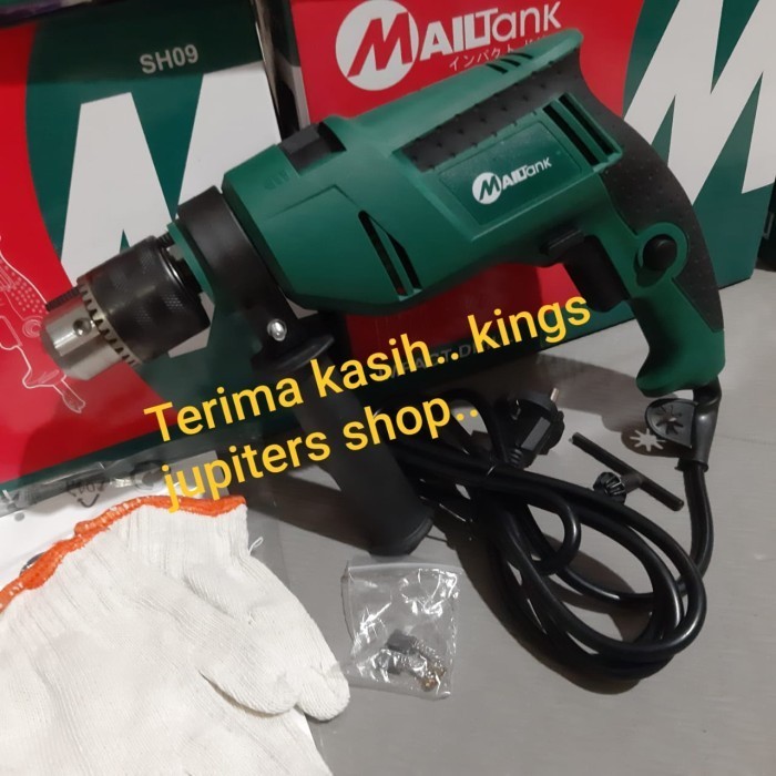 MESIN BOR 13MM IMPACT DRILL MAILTANK BOR LISTRIK 13MM HAMMER LIKE DCA