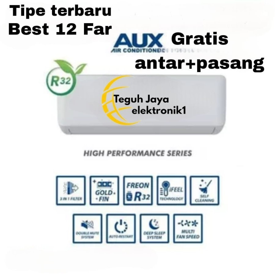 AC AUX 1.5 PK BEST 12 FAR+Pasang+pipa 3m