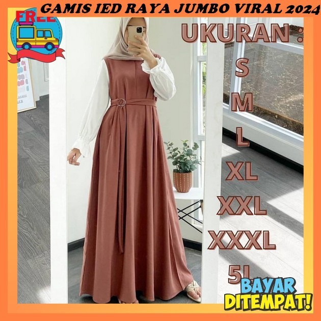 Abaya Remaja Aesthetic Longdress Korean Style Gamus Motip Hari Raya Gmis Kondangan Mewah Dress Lebar