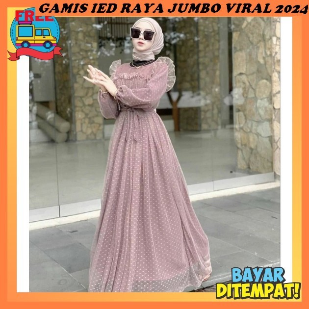 Dress Lebaran Kekinian Terbaru 2024 Gemez Aestetik Premium Import Gamoes Idul Fitri Tterbaru Busana 