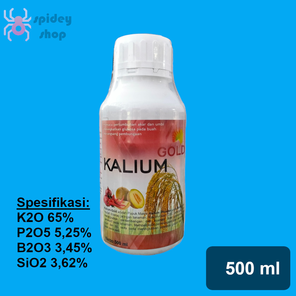 Kalium Gold 500 ml Pupuk Kalium Silika Penambah Bobot Anti Rebah