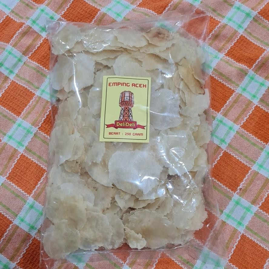 

POI Emping Melinjo Mentah grade A Super Tipis asli Aceh 250gr TERLARIS
