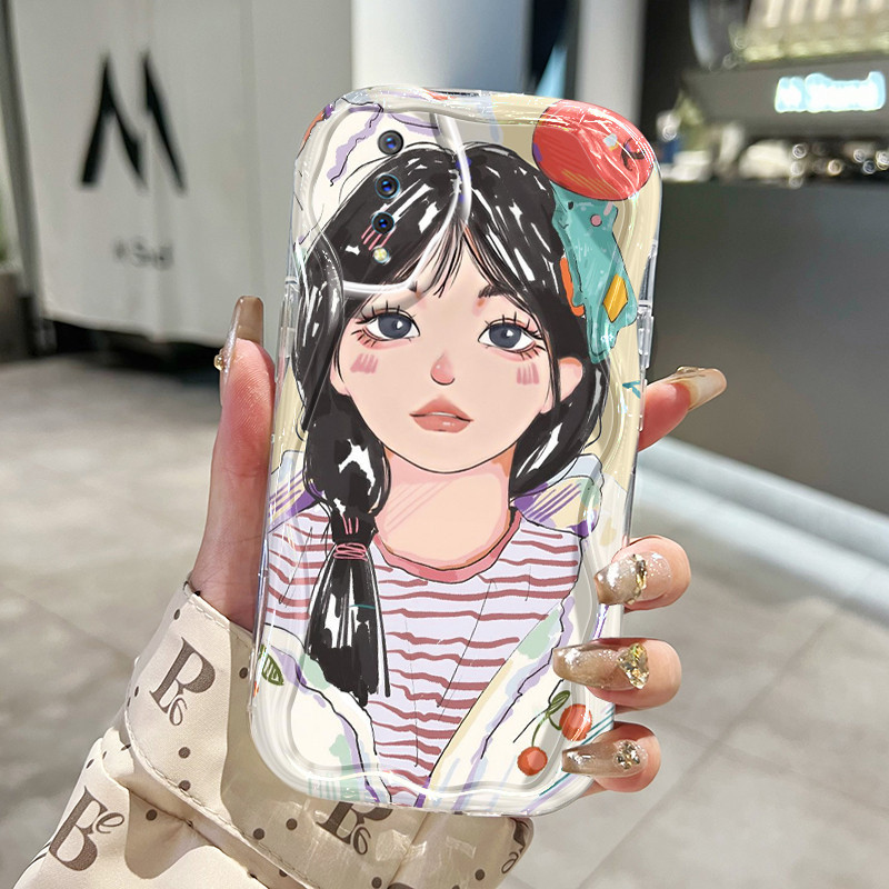 Casing Hp VIVO S1 VIVO S1 Pro Case lembut Softcase sarung HP pola Korea perempuan Kesing ponsel  cas