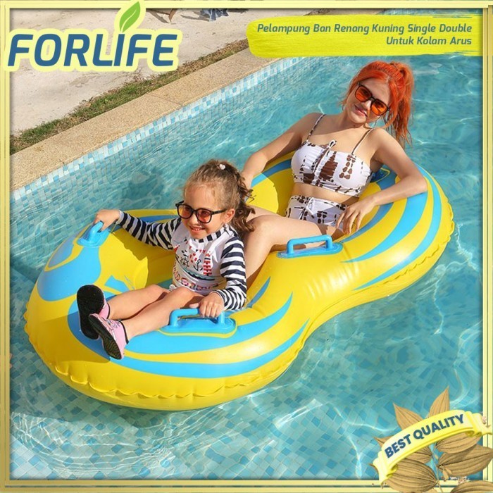 Pelampung Ban Renang Kuning Single/ Double Untuk Dewasa