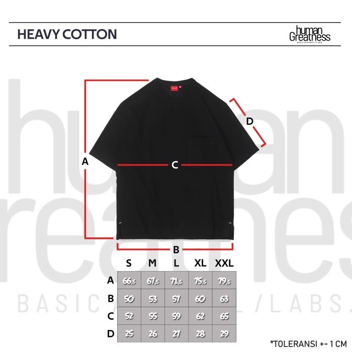 Human Greatness Heavy Cotton T-Shirt Classic Blue