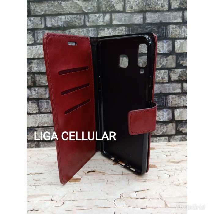 Samsung A8 Star Flip Wallet Cover Sarung Buku Hp Kulit Samsung A8Star