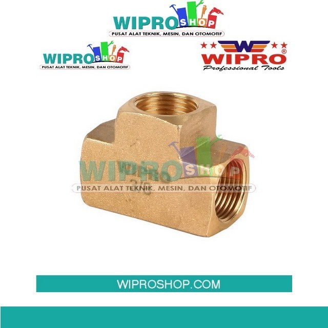 Wipro WN5210 Square Tee F1/8" x F1/8" x F1/8" F1/4" x F1/4" x F1/4" F3/8" x F3/8" x F3/8"