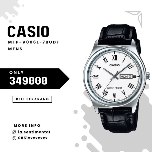 Casio General MTP‐V006L‐7BUDF/MTPV006L7BUDF/MTP‐V006L Original