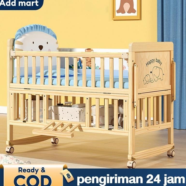 Set Lima PotongDua Lapisan Tempat Tidur Bayi 0-10 Tahun Tempat Tidur Bayi Set Lengkap Ranjang Bayi k