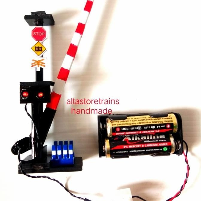 miniatur pintu palang Kereta PJL PS