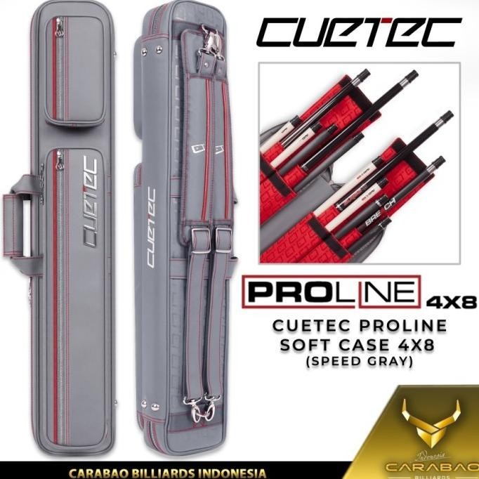 BARU CUETEC PROLINE GREY 4 X 8 SOFT CASE GARANSI