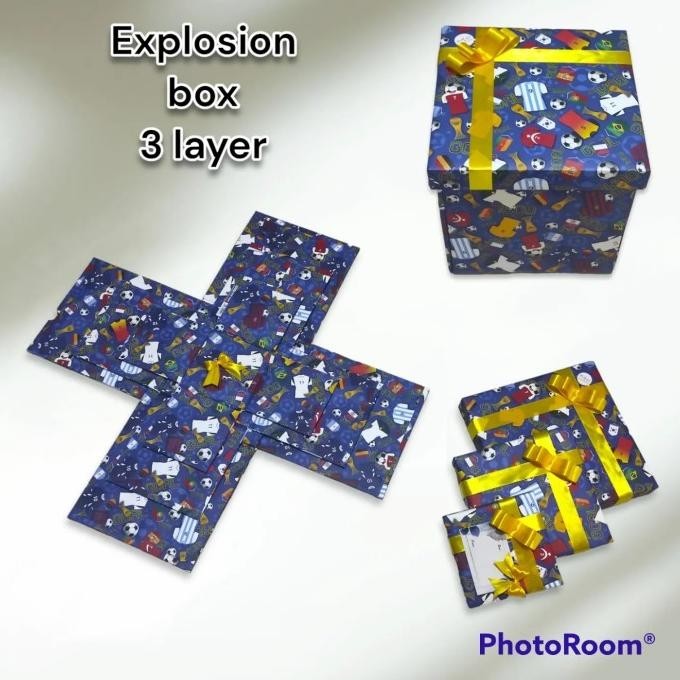 explosion box hadiah kekinian gift box surprise box 3 layer E82JA