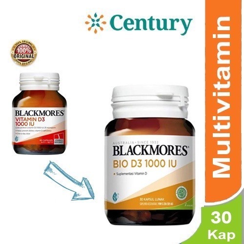 Blackmores Vitamin D3 1000 IU 30 Kapsul