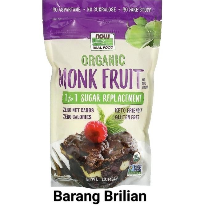 

Now Organic Monkfruit Sugar Replacement 454 Gram USA