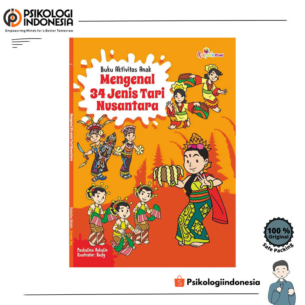 Buku Aktivitas Anak: Mengenal 34 Jenis Tari Nusantara
