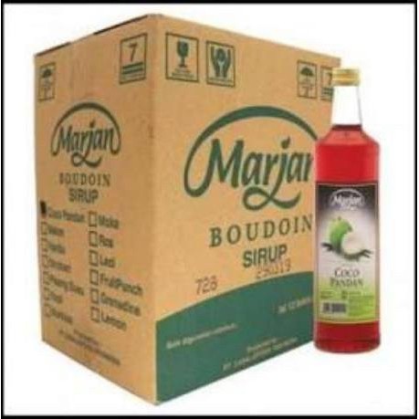 

Sirup Marjan Boudoin Cocopandan Merah 1 Dus / Karton isi 12