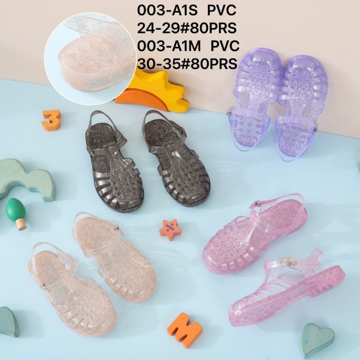Sepatu Sandal Karet Anak Perempuan Bahan Jelly Elastis