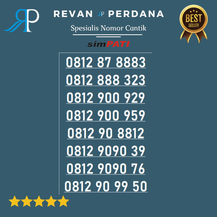 Nomor Cantik Simpati TELKOMSEL 5G 4G 10 digit limited edition re9