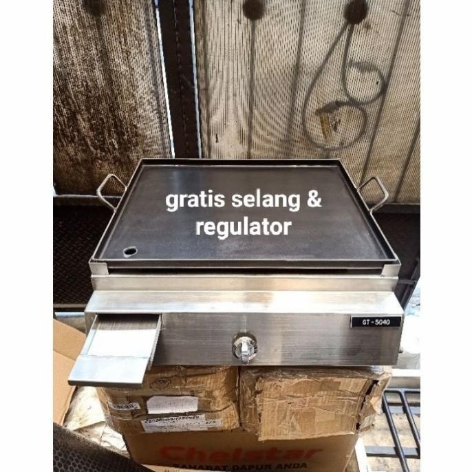 Kompor Gas Roti Bakar/ Kompor Burger/ Kompor Teppanyaki, Steak + Wajan