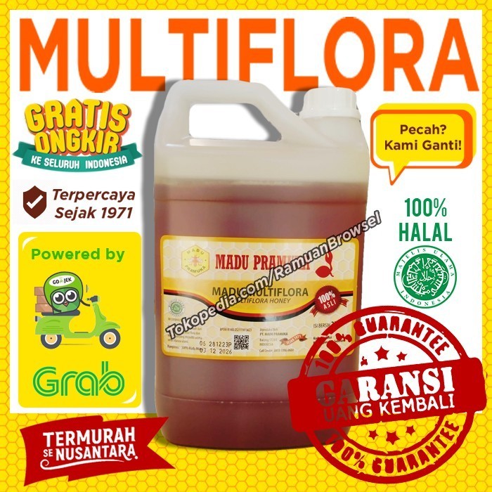 

Madu Pramuka Multiflora 2000 Ml (2 Liter)