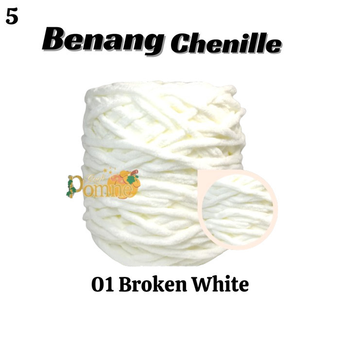 

BENANG RAJUT CHENILLE/ CHENILLE YARN 5 MM