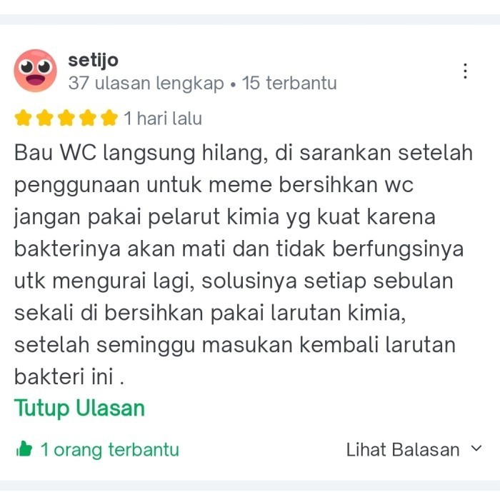 Penghilang Bau Got Wc