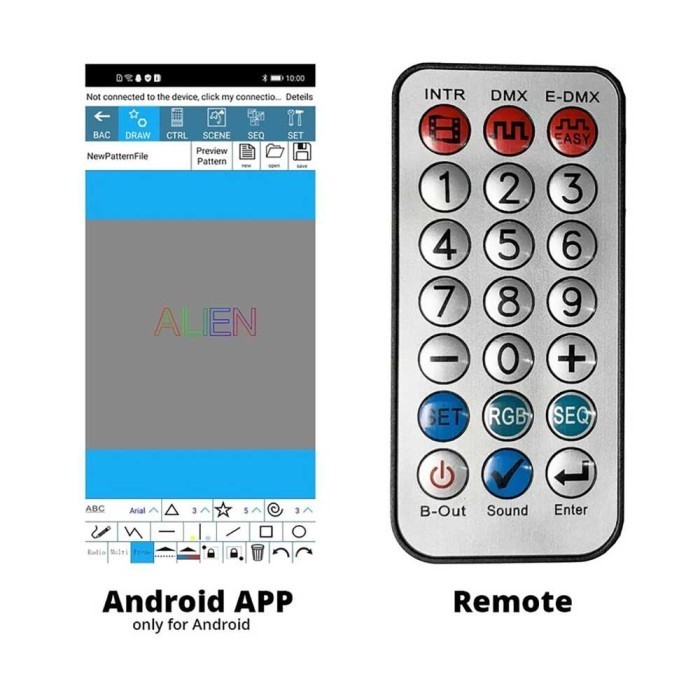 Lampu Proyektor Disco Rgb Animation Laser Bluetooth Dmx512