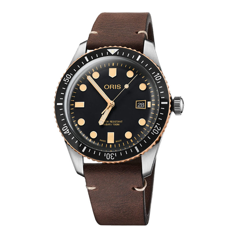 Jam Tangan Pria Oris Divers Sixty-Five 01-733-7720-4354-07-5-21-45 Automatic Men Black Dial Dark Bro