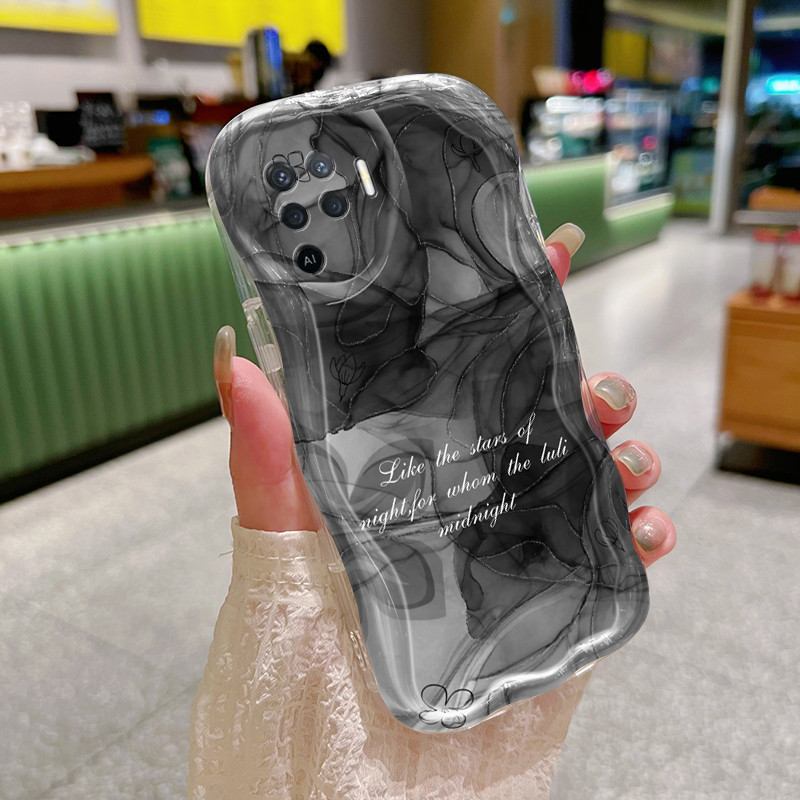 Casing Hp OPPO A94 F19 Pro Reno 5F Reno 5 Lite Reno5 F Reno5 Lite Case hp ponsel pola Halo pencelupa