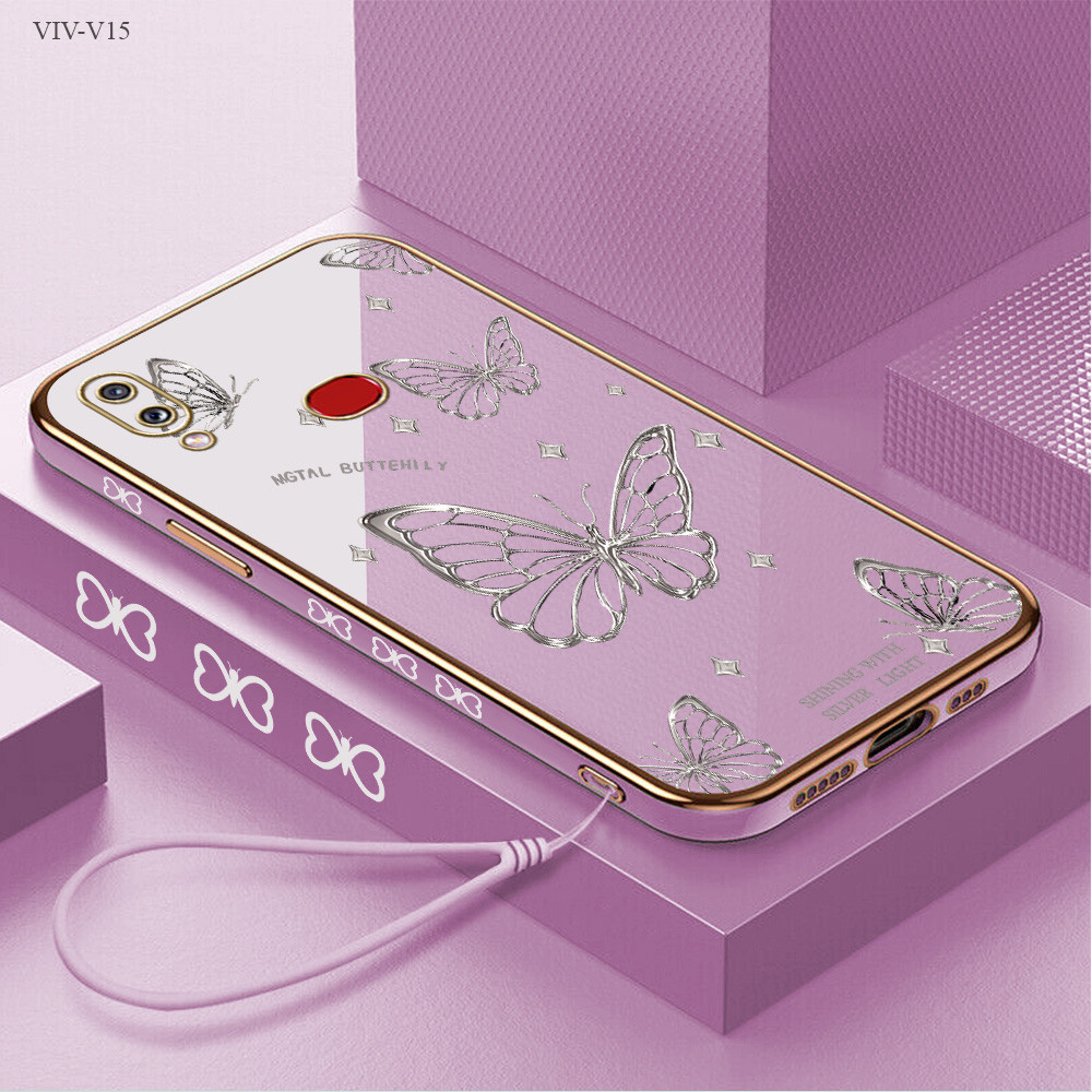 Casing Hp Untuk VIVO V30 V15 V20 V21 V23 V23E V25 V25E S1 Z1 T1 SE Pro 2021 5G   Phone Case Fly Butt