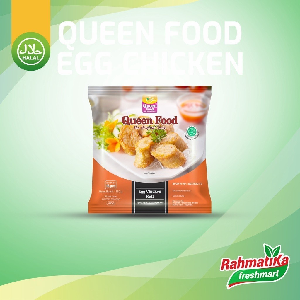 

Queen Food Egg Chicken Roll Isi 16 Pcs 350 gram