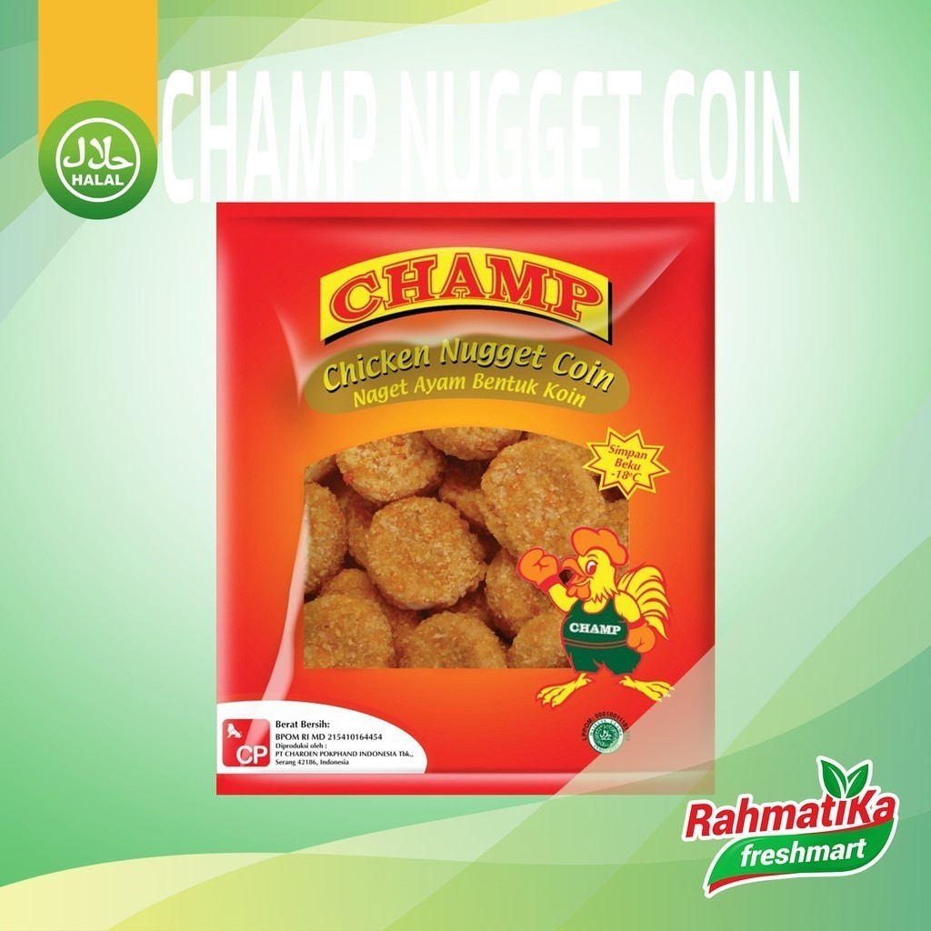 

Champ Chicken Nugget Coin / Champ Naget Ayam Bentuk Koin 200 gram