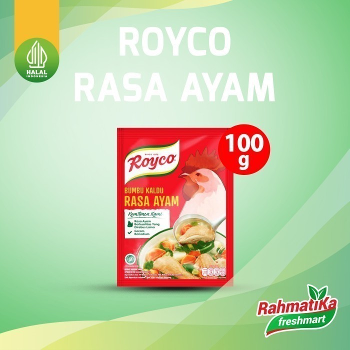 

Royco Ayam / Penyedap Rasa Kaldu Ayam 100 gram (Bumbu Dapur)