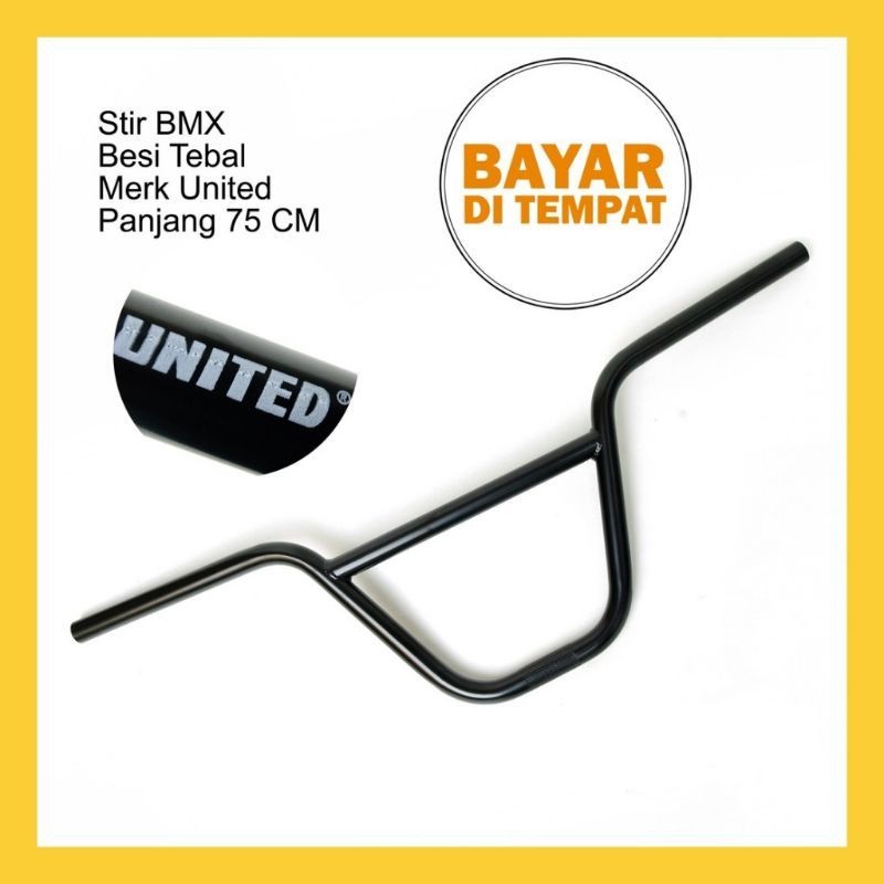 stang sepeda bmx united original besi tebal